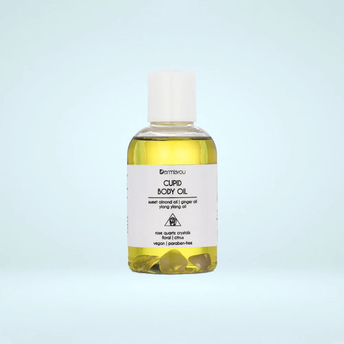 Cupid Moisture Body Oil with Rose Quartz Crystals