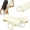 Exfoliating Body Scrubber - Soft Washcloth for Dead Skin Removal & Dry Brushing | Long Bath Sponge with Strap for Shower & Spa